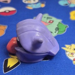 Pokemon Shellder Red Figure Finger Puppet 1996 Nintendo Bandai Vintage Japan USA