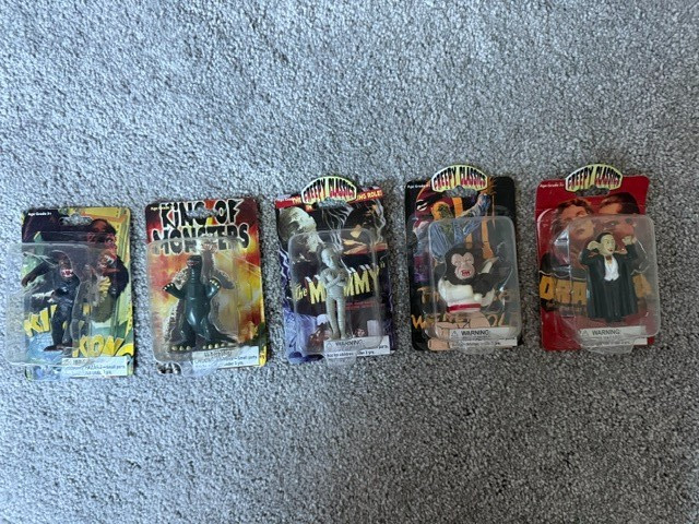 2005 Universal Studio Monsters Creepy Classics Set Of 5 Figures X One X