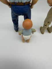 Fisher Price Loving Family Dollhouse Mom Dad Baby Figures Parents Child 1998 VTG