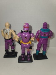 1986, 1987, 1988 GI Joe – Lot of 3 – Purple Cobra Villains – Unique Lot