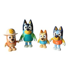 Bluey Figures Play Set Bandit Bingo Bluey Family Toy Lot
