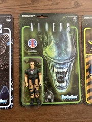 4 figure lot, Super 7, Reaction/ Mint Midnight Alien Hicks Hudson Bishop