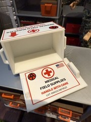 1/6 Scale 12″ Gi Joe Adventure Team Medical Supplies Container