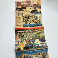 Gi Joe Cobra action figure Product insert poster Hasbro 1983 Product insert vtg