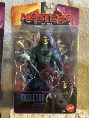 Skeletor Masters of the Universe MOTU Mattel + Sketch Book He Man ( 4 Figures )