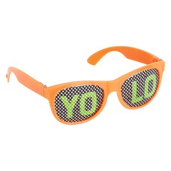 Fun Sayings Orange Pinhole Glasses, 1 pc, Apparel Accessories, 1 Piece