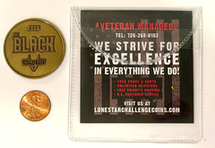 VALAVERSE ACTION FORCE THE BLACK CHALLENGE COIN ZOLOCON 1 PER GUEST #085 of 100!