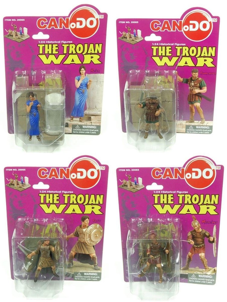 1:24 Scale Historical Figures The Trojan War Set Of 4