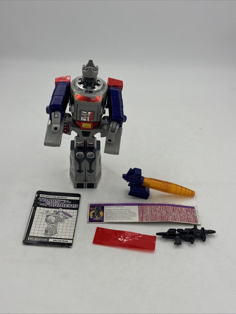 Galvatron 100% Complete Vintage G1 Transformers w Laser Rifle Connector Manual