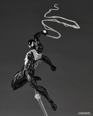Revoltech Amazing Yamaguchi Symbiote Spider-Man Black Suit Figure In Stock