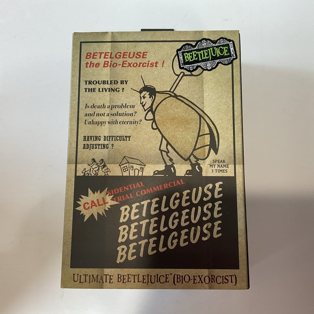 Ultimate Beetlejuice Bio-Exorcist 1988 NECA Reel Toys Action Figure New Sealed
