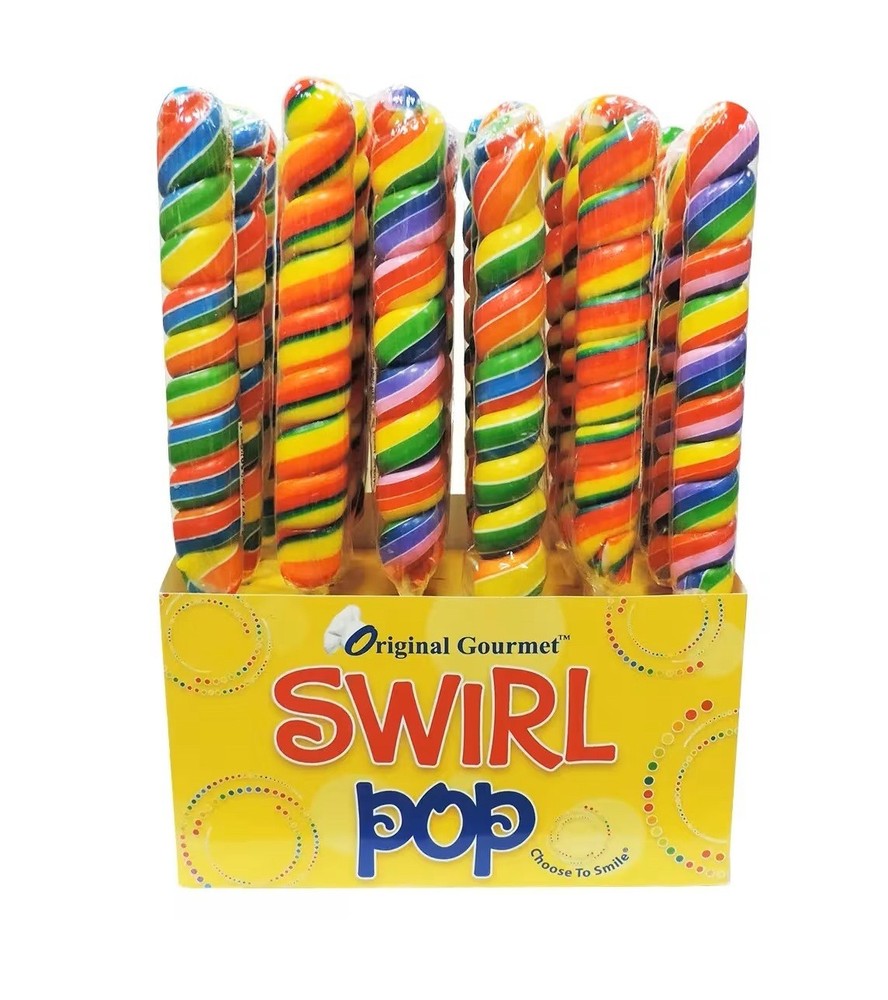 Original Gourmet Rainbow Swirl Pops 5 oz. 24 Pc.