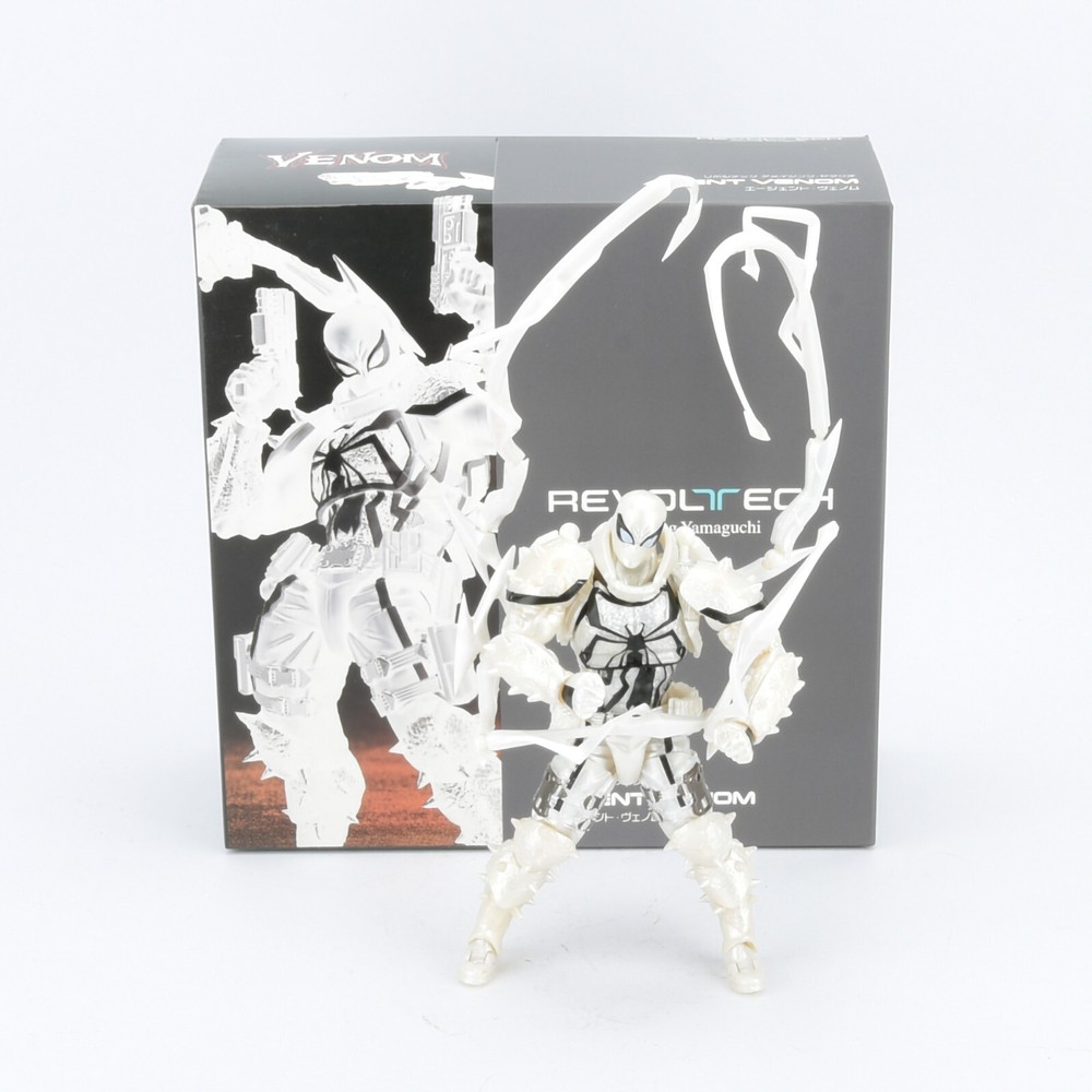 CT Toys Revoltech Amazing Yamaguchi White Agent Venom 6″ Action Figure OPEN BOX