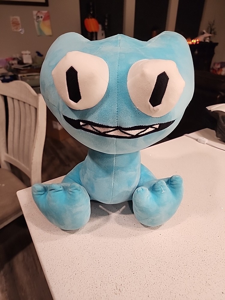 Rainbow Friends 15″ Giant Large Cyan Plush Stuffed Toy Figure 2024 Blue