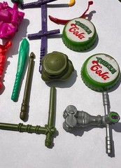 Vintage Lot Of TMNT Teenage Mutant Ninja Turtle Accessories (see Photos)