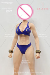 YM507 1/6 Big Bust Waist Muscular Female Body W/Details Pale 12”Flexible Figure