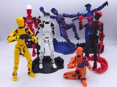 Dummy 13 8-inch Figure – Very Poseable, Custom Colors & Types, Many Accessories