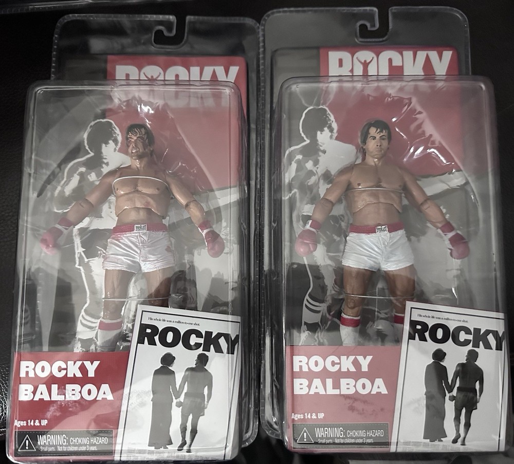 NECA Reel Toys Rocky Balboa Set Of 2 Sylvester Stallone