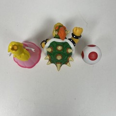 Nintendo JAKKS 2.5” Figure Set of 3 MARIO BROS BOWSER PRINCESS PEACH TOAD