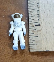 Mini Spacecraft Jet w Micro Astronaut Figure 1.25″ Pilot Toy Space Ship