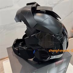 Autoking Iron Man MK5 Black Helmet Electronic Voice Activated Cosplay Mask Props