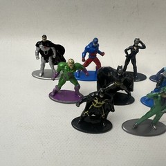 Lot Of 9 DC Comics Metal Figures Nano Jody Have Wear