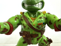 Vintage 1991 TMNT Mutant Military: Raph The Green Teen Beret Figure Loose (4.5″)