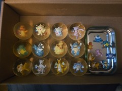 Lot Of 12 Pokemon Power Bouncers With 8 Figures From Opened Power Bouncers