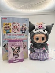 Pop Mart The Monsters x Sanrio Labubu Kuromi Plush Doll Pendant New In Open Box