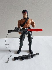 John Rambo “Force of Freedom” 7″ Action Figure (near complete) 1985 by Anabasis
