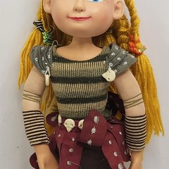 How To Train Your Dragon Astrid Plush Toy Bendable Arms & Legs Plastic Head 40cm