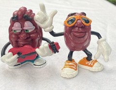 Vintage Applause Poseable Bendable California Raisins 1980s Era lot 4 Figures
