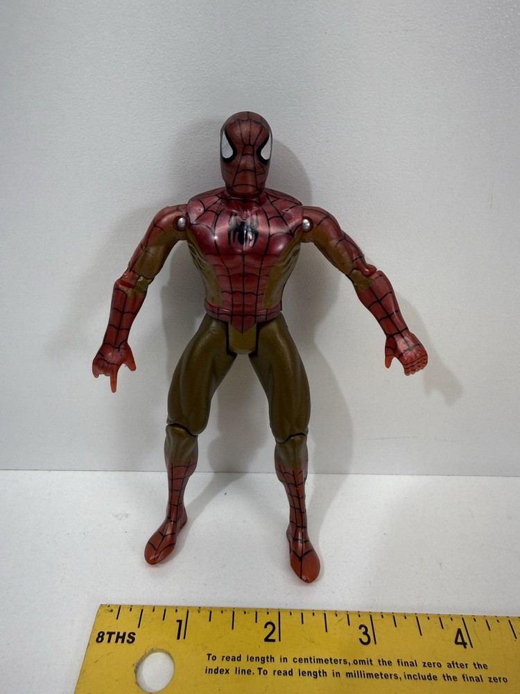 Spiderman Toy 1994 Red/Gold Suit Animated Series Marvel Avengers