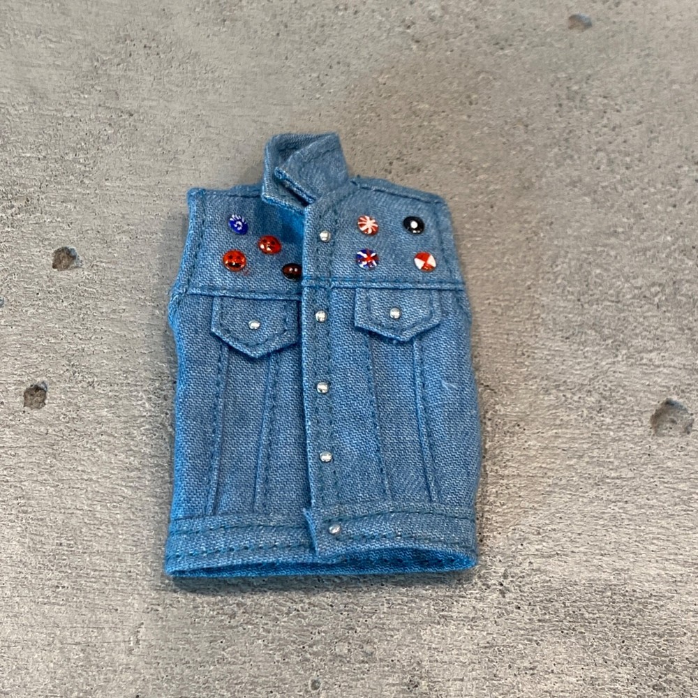 PB-SP-VEST: 1/12 Denim Vest for 6″ Punk Spiderman slim body