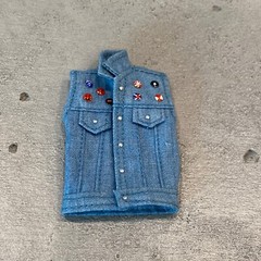 PB-SP-VEST: 1/12 Denim Vest for 6″ Punk Spiderman slim body