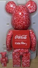 New 2024 MEDICOM Coca Cola X Keith Haring Be@rbrick 100% And 400%