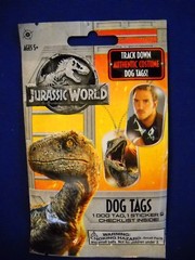Jurassic World Fallen Kingdom DOG TAG /STICKER U-Pick-1 Bulls i Toys