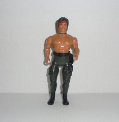 Lot of 5 1985 Coleco Rambo Figures Weapons Gripper Mad Dog Nomad Sergeant Havoc