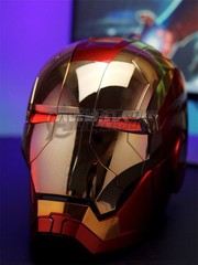 Autoking Iron Man Mk5 1:1 Helmet Wearable Voice-control Mask Cosplay Party Gift
