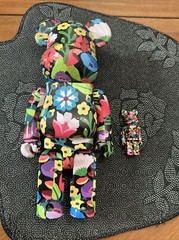 2023 Designer Con Exclusive Dabsmyla Cosmic Bloom Bearbrick 400/100% Set