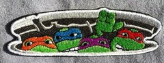 TMNT figure patch embroidered sew iron NINJA TURTLES action sewer movie vhs