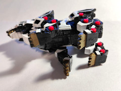 Vintage 2002 Tomy Zoids WHITE LIGER ZERO Robot Figure Incomplete