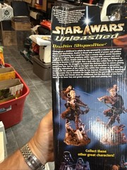 Star Wars 2002 Unleashed Anakin Skywalker Figure Display Base Hasbro Sealed