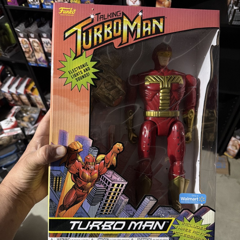 Funko 80-618 Talking Turbo Man Jingle All The Way Action Figure