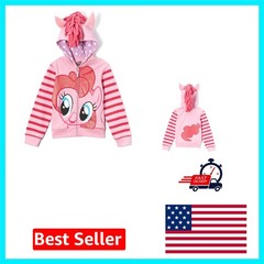Breezy Girls’ Zip Hoodie with 3D Mane & Pockets – My Little Pony Style 6x
