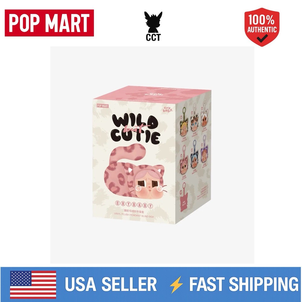 *USA*AUTHENTIC POP MART CRYBABY-Wild but Cutie Series Pendant （Single Blind Box）
