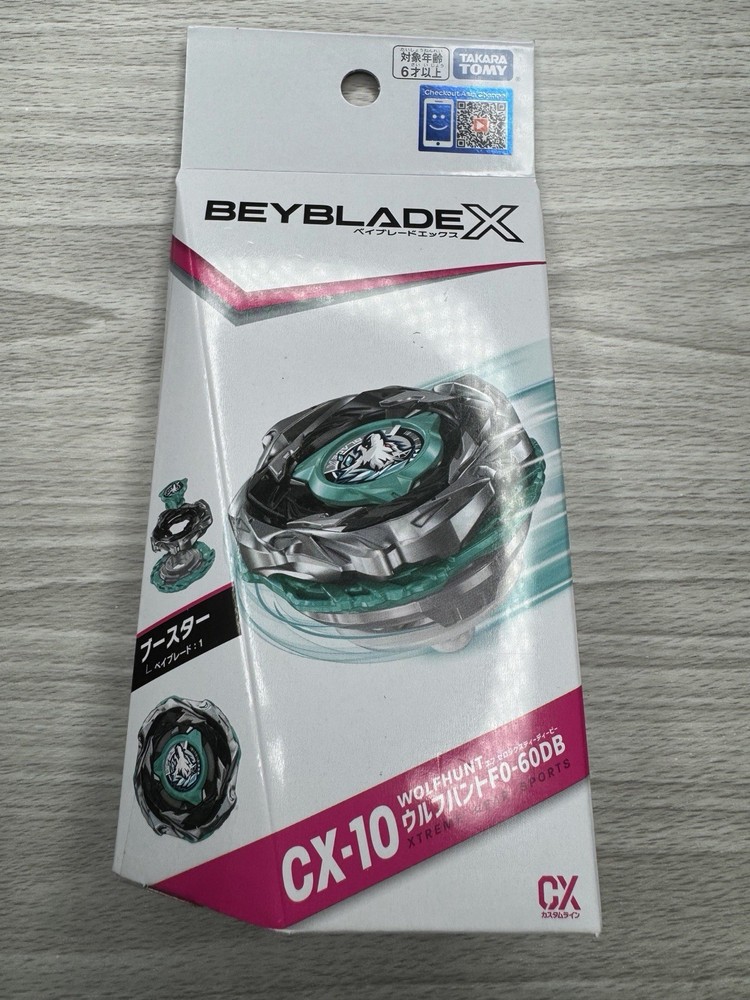 Takara Tomy Beyblade X CX-10 Booster WolfHunt F0-60DB – Asia Ver