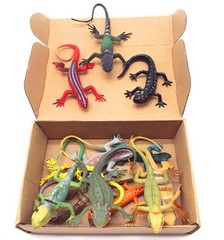 Artificial Reptile Lizard Figures Set for Kids – 12pcs Animal Toys Gift
