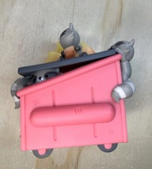 100% Soft NYCC 2023 Trash Panda Raccoon Dumpster Fire Vinyl Figure Exclusive