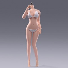 US ANT 1/6 T302B Pale Skin Slim Girl 12″ Female Seamless Action Figure Body Toys